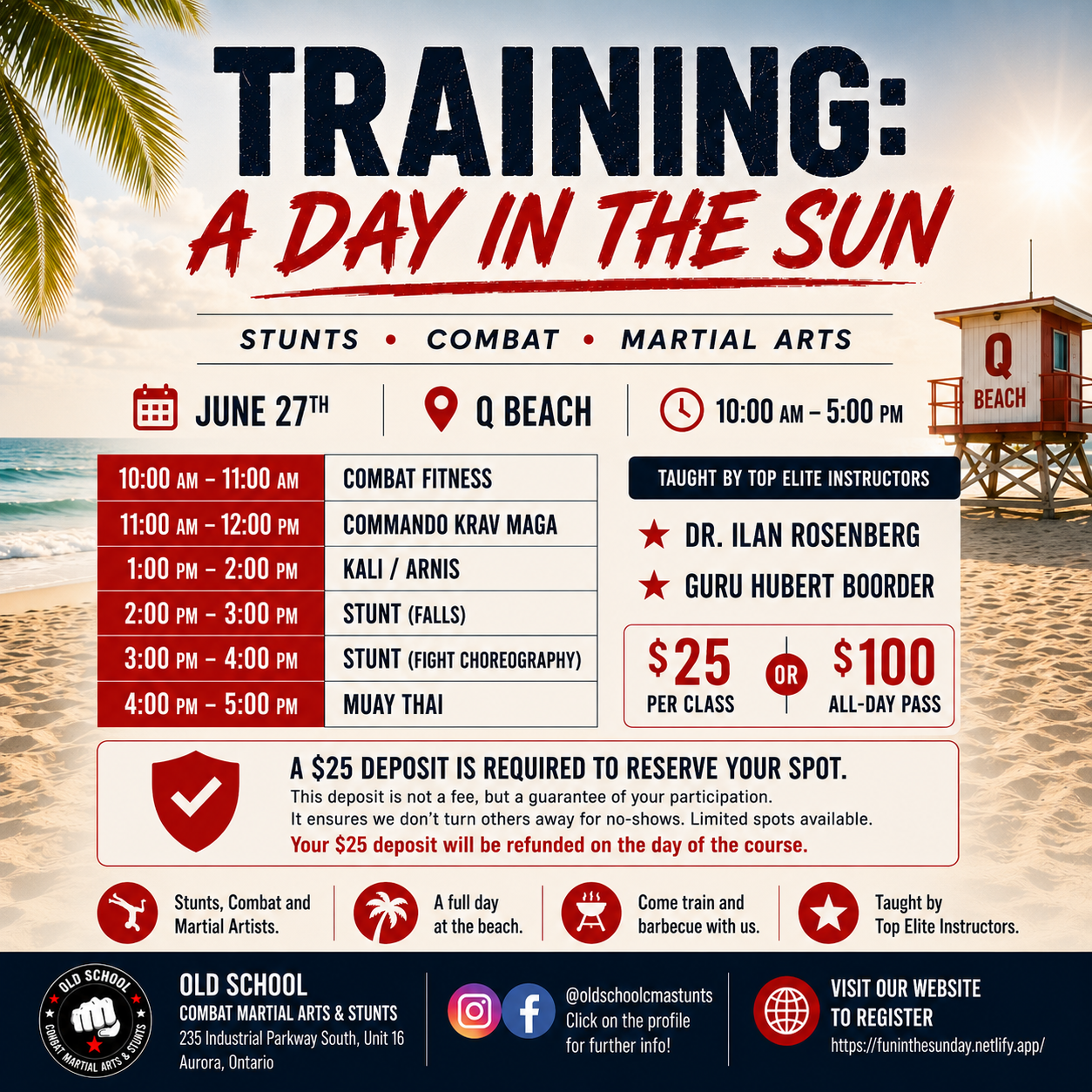 Training: A Day in the Sun event flyer